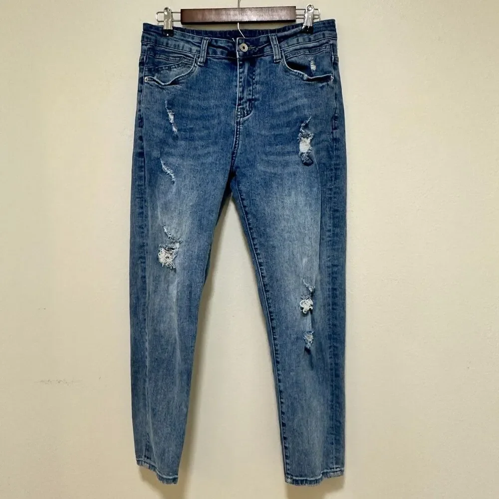 Americus Gosani A/G Essential Menswear Jeans Distressed Slim Fit Mens 31 (30x26)